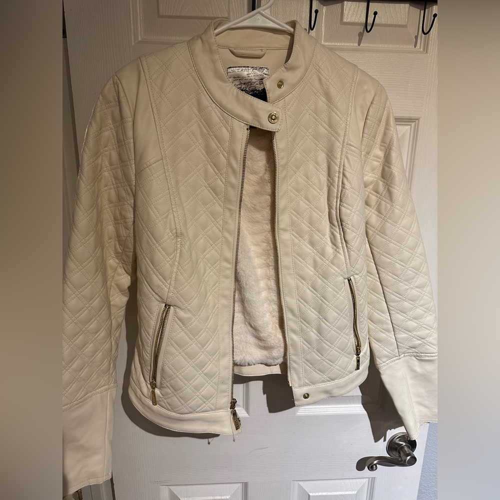 Leather Jacket w/ fur inside